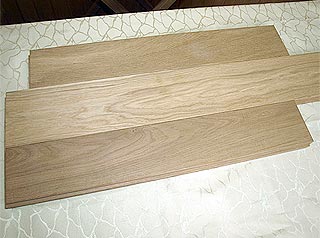 Solid wood flooring from oak wood 